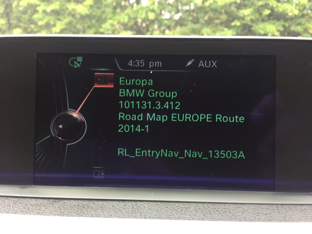 BMW EntryNav Route Road Map with Lifetime FSC Code
