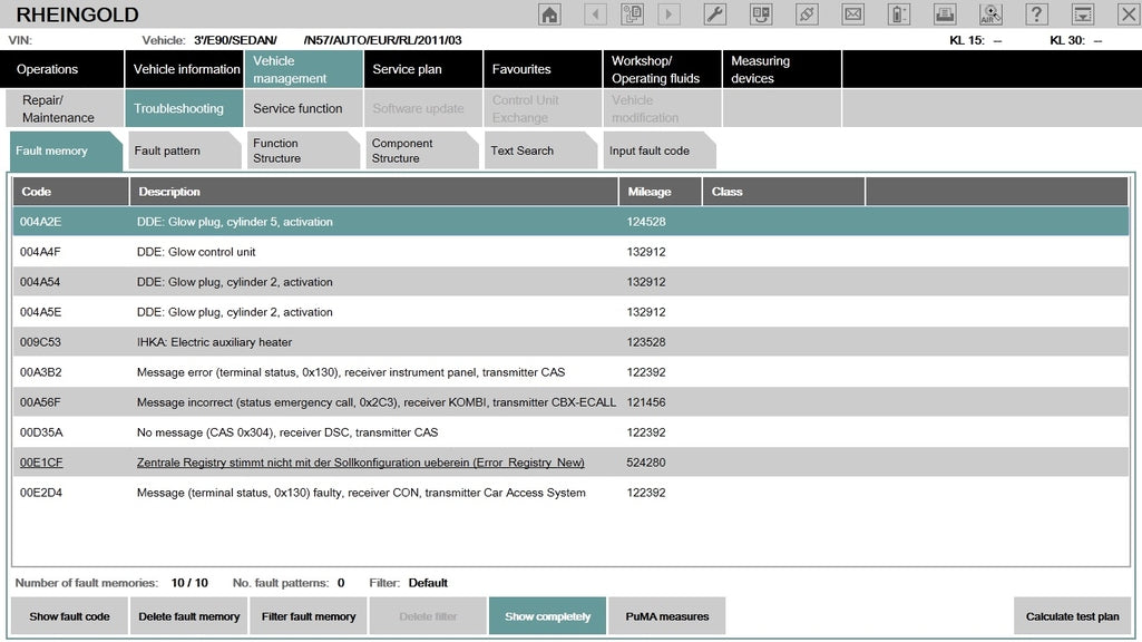 Kill any DTC in Diagnostics F Series
