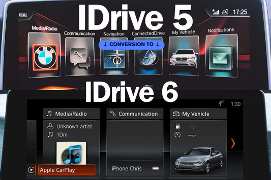 BMW NBT EVO IDrive 5 to IDrive 6 with Apple CarPlay Full screen